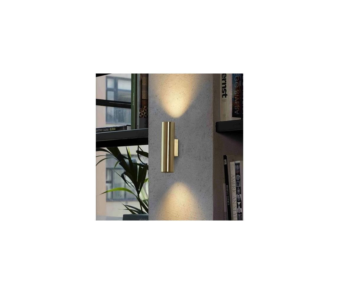 FARO Barcelona FARO 43760 - Nástěnné svítidlo STAN 2xGU10/8W/230V zlatá