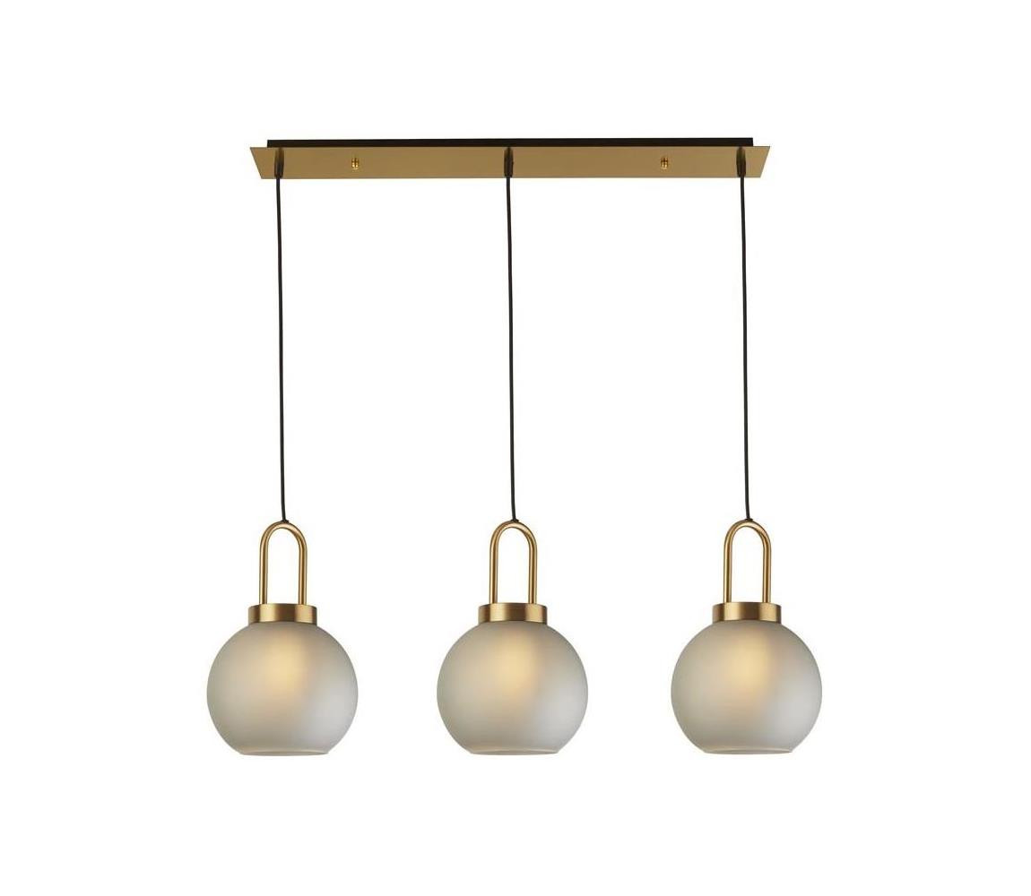 Searchlight Searchlight 36632-3AC - Lustr na lanku SNOWDROP 3xE27/60W/230V mosaz