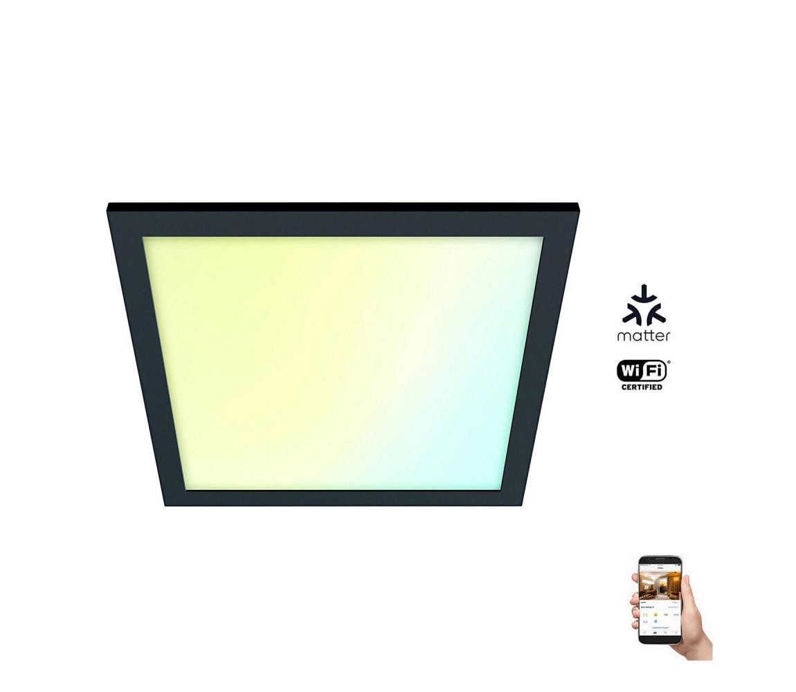 WiZ WiZ - LED Stmívatelné stropní svítidlo SUPERSLIM LED/12W/230V černá Wi-Fi