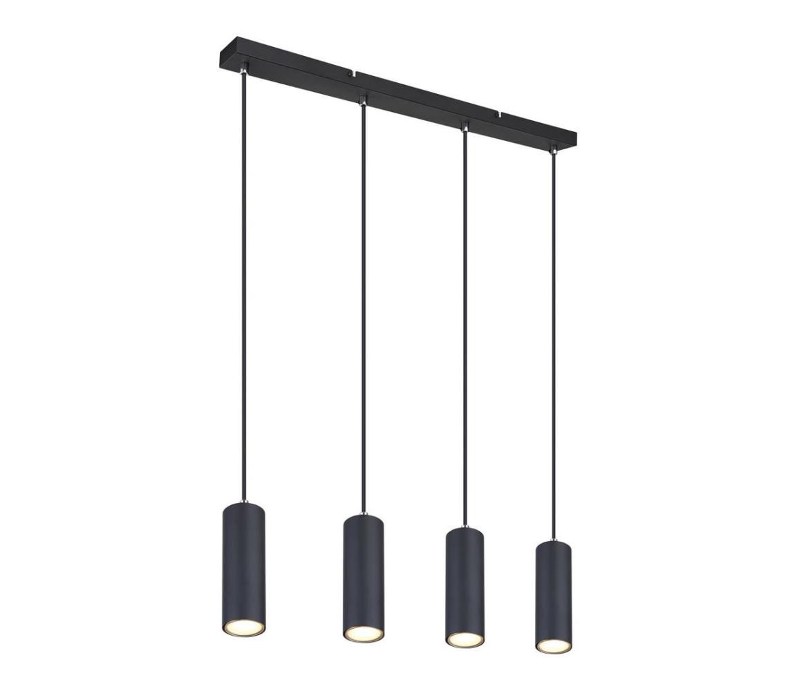 Globo Globo 57911-4HB - Lustr na lanku ROBBY 4xGU10/35W/230V černá