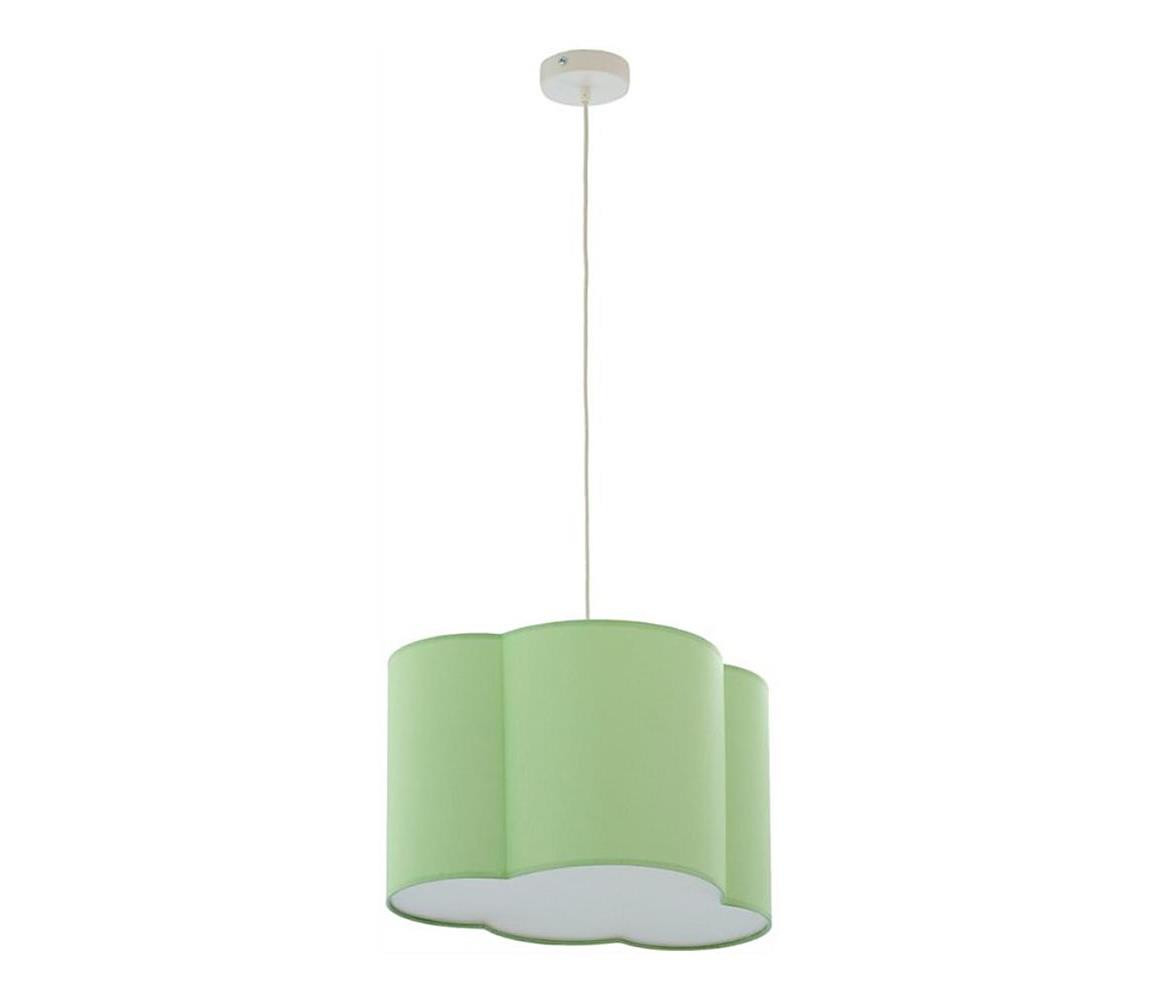 Lustr na lanku CLOUD 1xE27/25W/230V zelená
