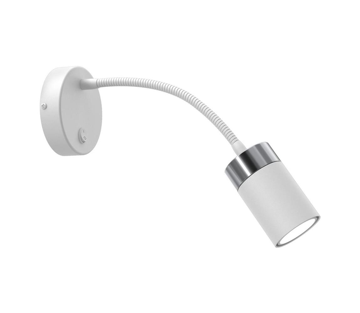 Flexibilní lampička JOKER 1xGU10/8W/230V bílá/matný chrom