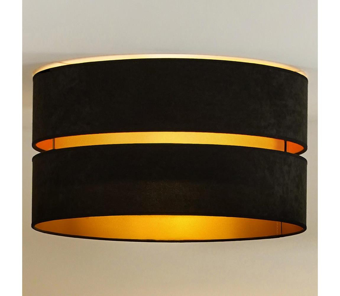 - Stropní svítidlo DUO 1xE27/40W/230V pr. 40 cm černá/zlatá