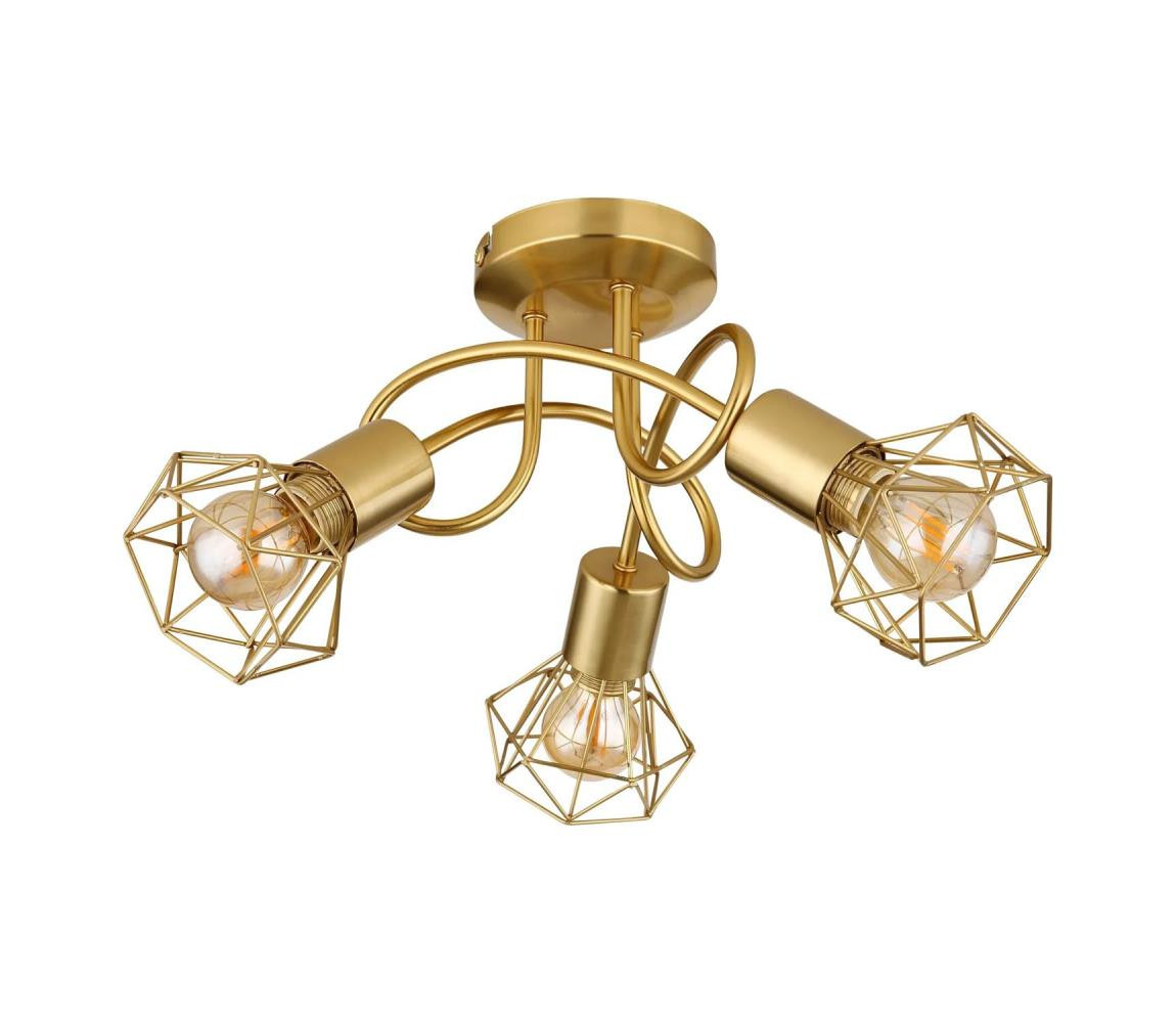 Globo Globo 54802GB-3D - Přisazený lustr XARA I 3xE14/40W/230V zlatá