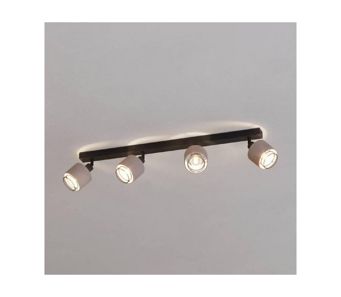 Eglo Eglo 43659 - Bodové svítidlo ROSLEY 4xE14/40W/230V černá/béžová