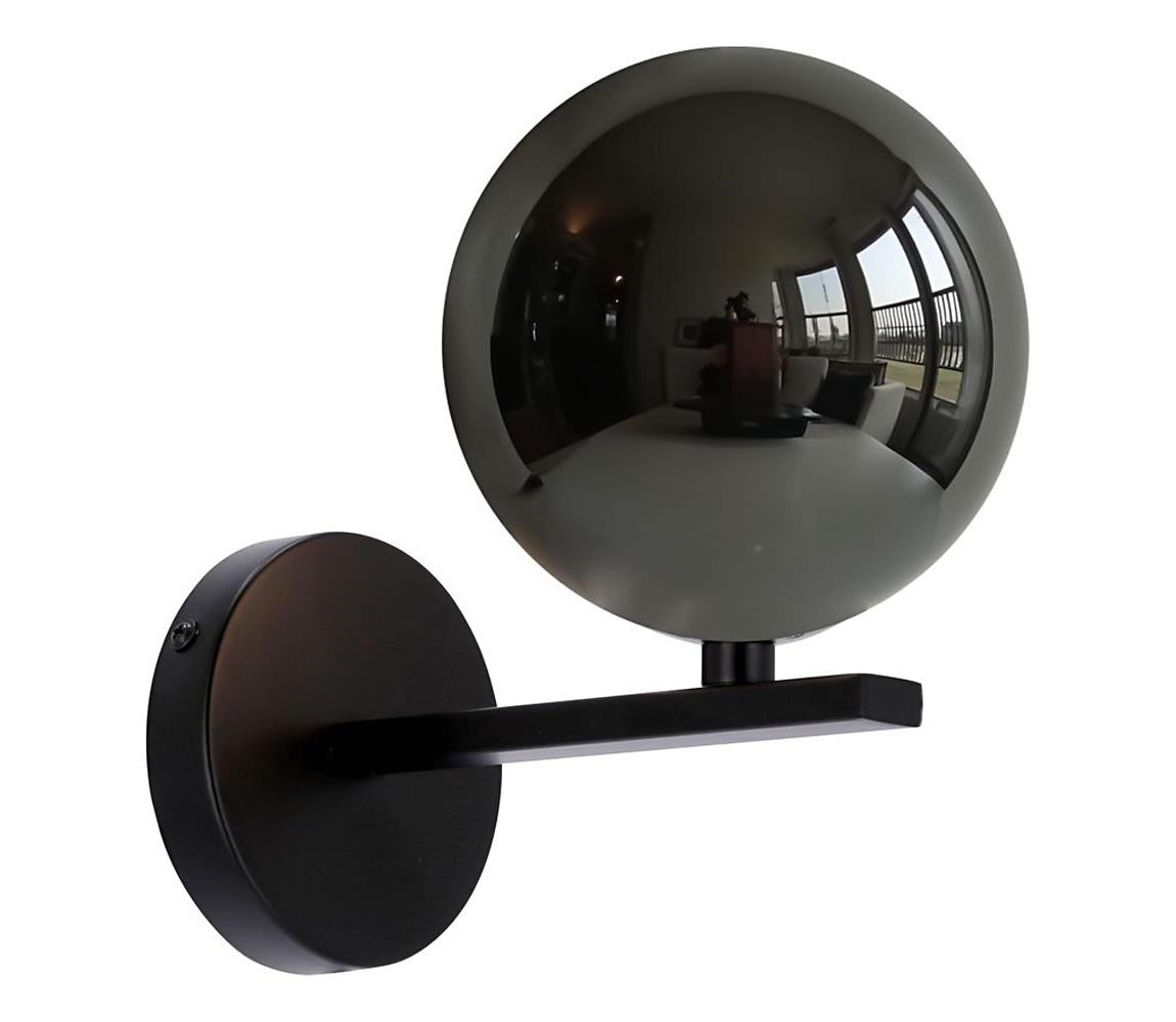 Nástěnná lampa KAMA 1xG9/28W/230V černá/kouřová černá