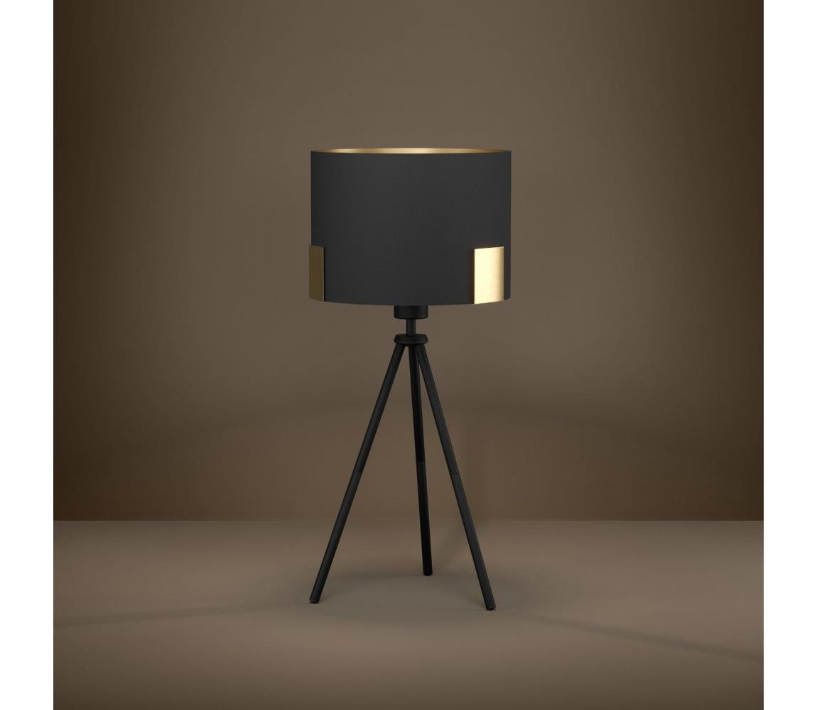 Eglo Eglo 39965 - Stolní lampa TORTOLA 1xE27/40W/230V černá/zlatá