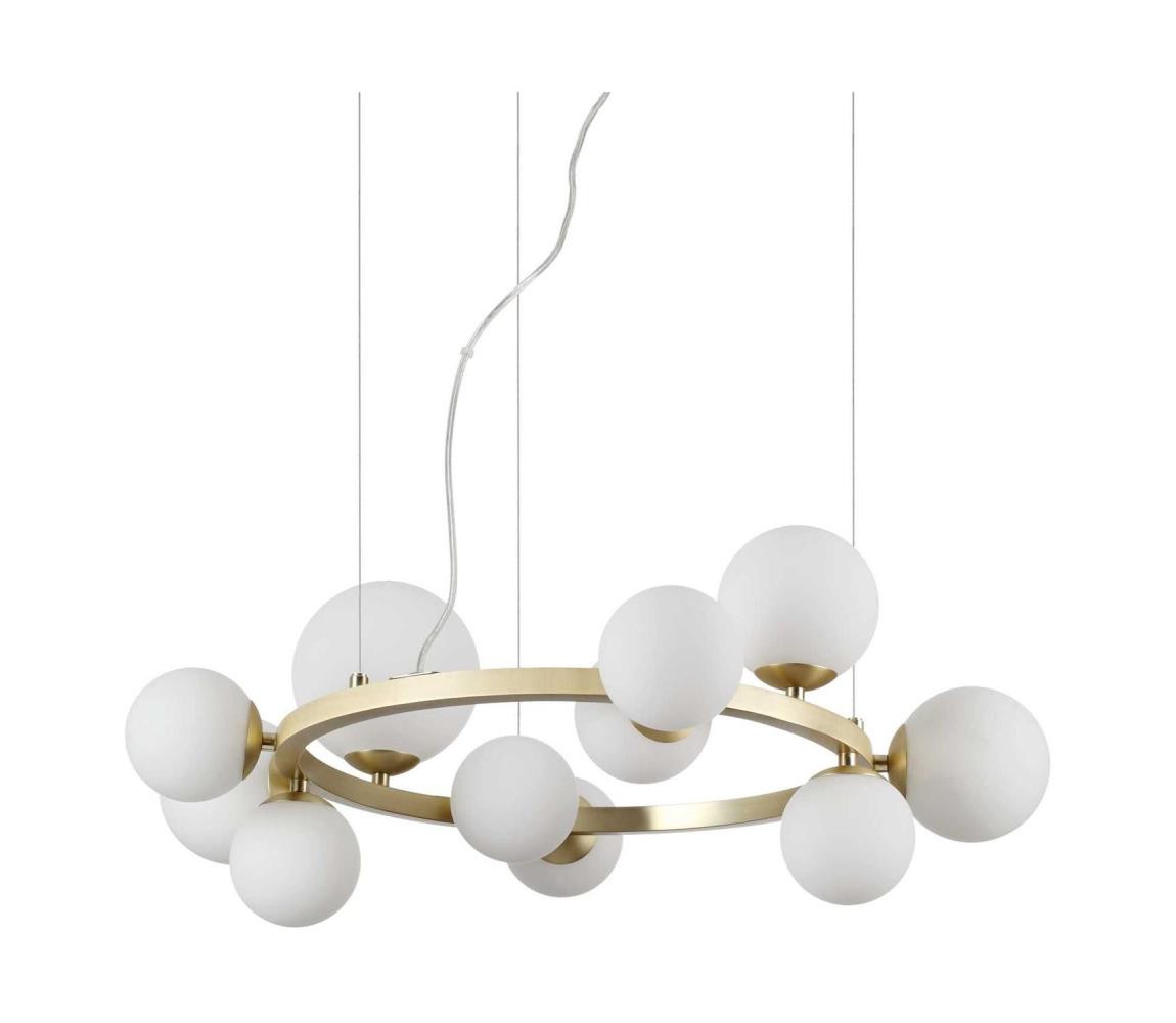 Ideal Lux Ideal Lux - LED Lustr na lanku PERLAGE 11xG9/3W/230V pr. 73 cm zlatá/bílá