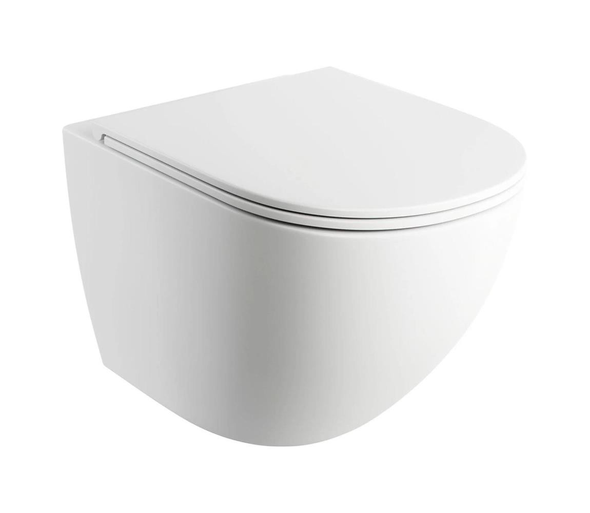 OMNIRES OMNIRES OTTAWAMWBM - Závěsné WC s prkénkem SoftClose OTTAWA keramika/matná bílá