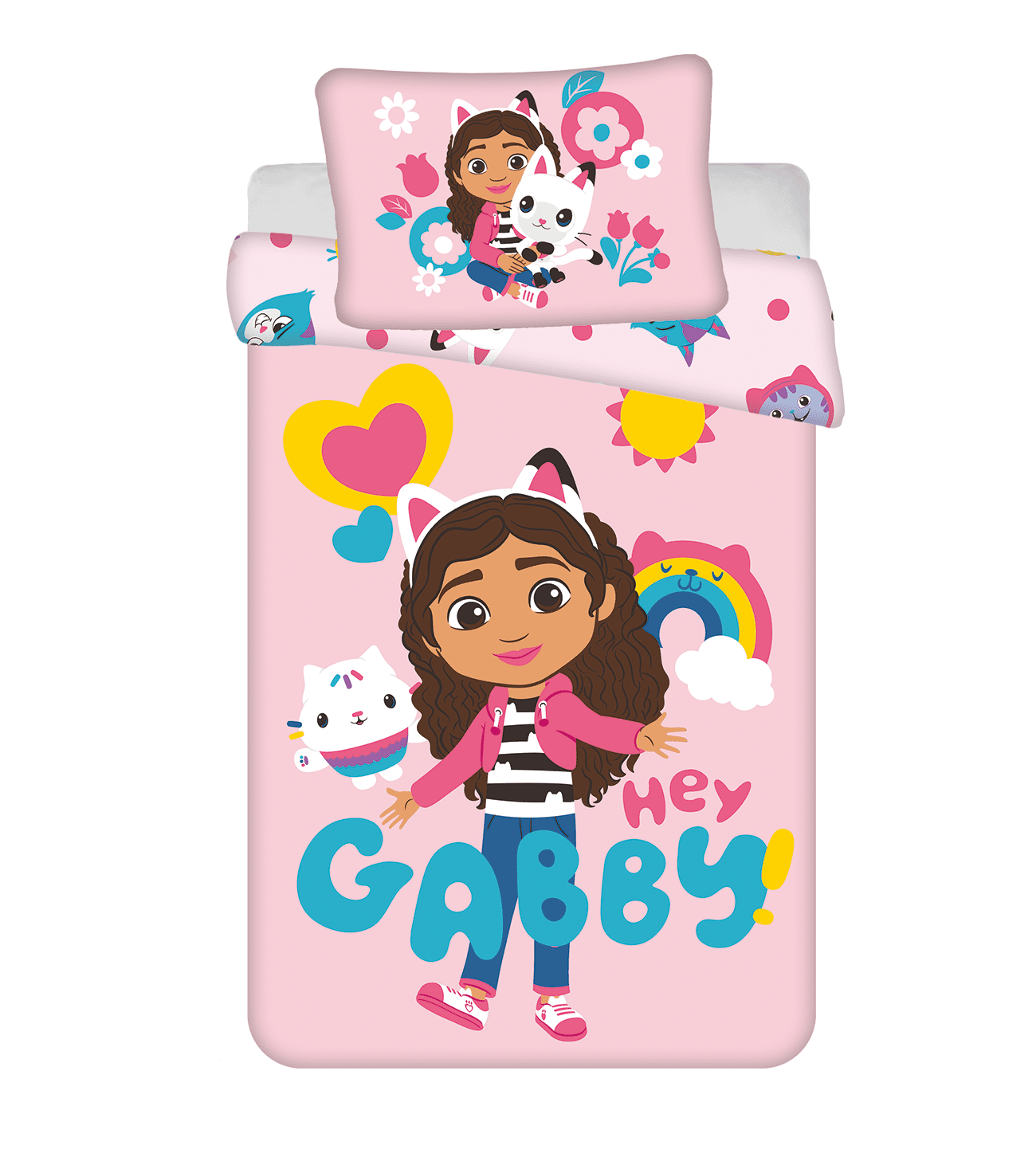 Jerry Fabrics Povlečení do postýlky 100x135 + 40x60 cm - Gabby's Dollhouse