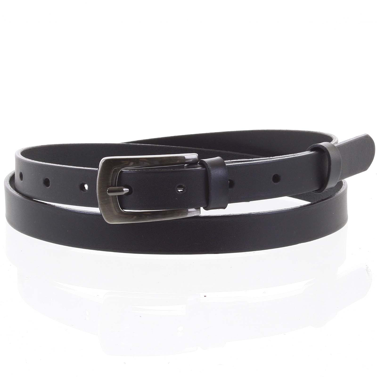 Dámský kožený opasek černý - PB Zippo 95 černá