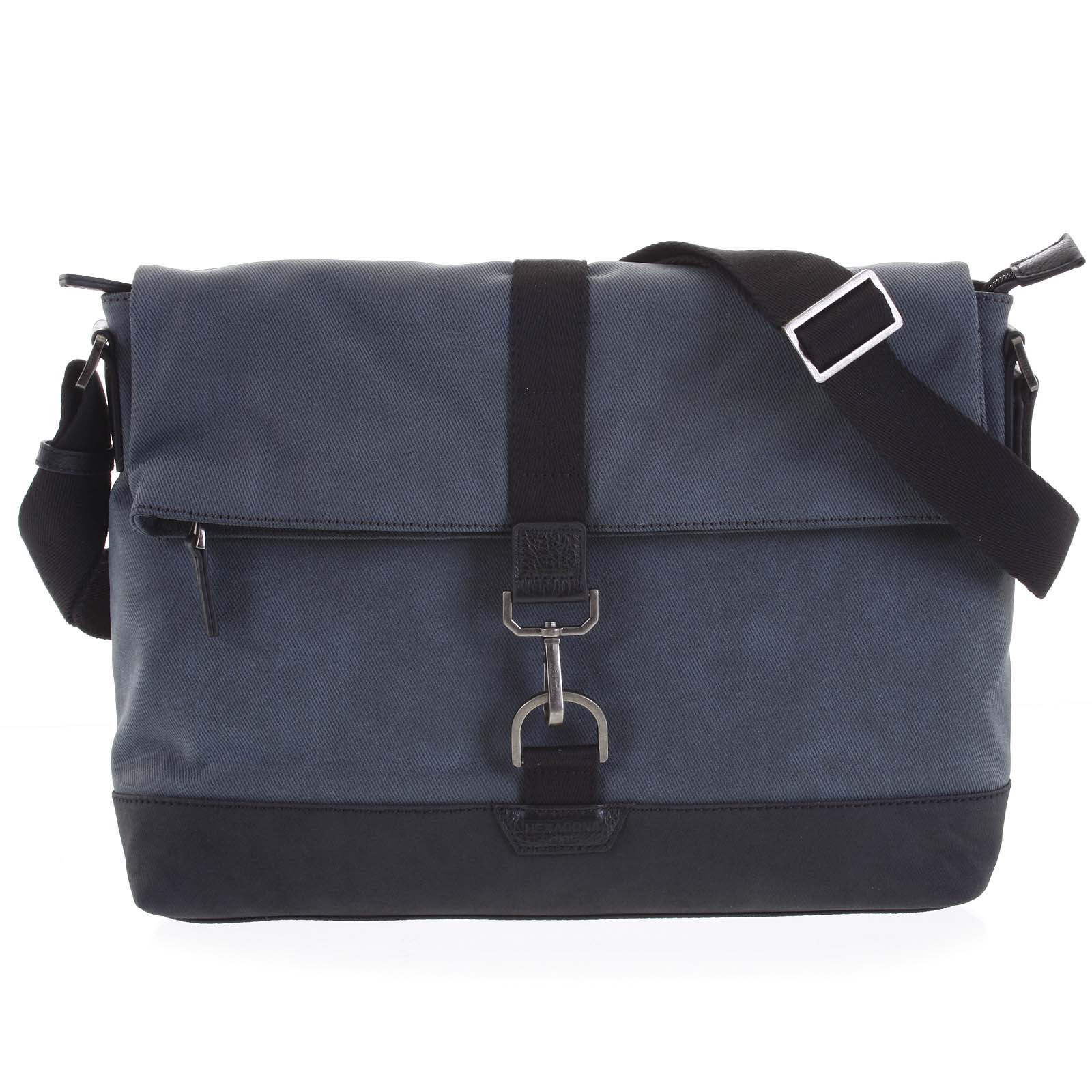 Pánská taška na notebook modrá - Hexagona Cladrien modrá