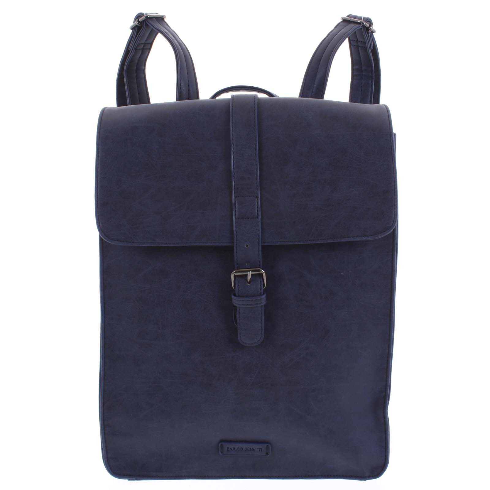 Stylový batoh tmavě modrý - Enrico Benetti Darlo tmavě modrá
