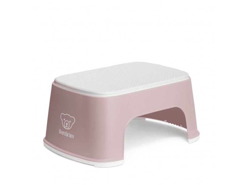 Baby Björn Stupátko Powder Pink/White