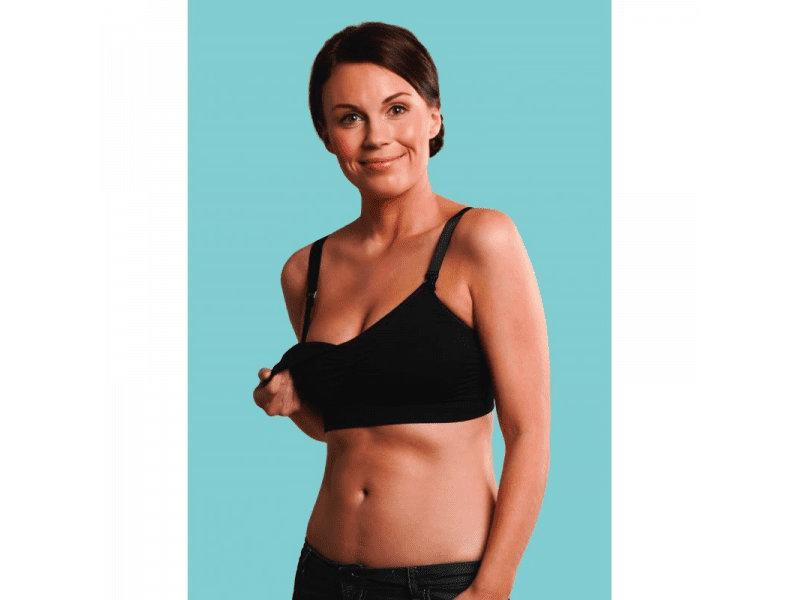 Carriwell Push Up mateřská a kojící podprsenka ČERNÁ, velikost L