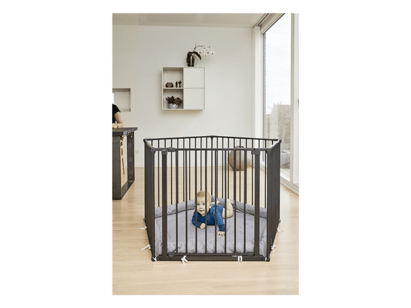 Baby Dan Ohrádka Supreme OLAF Pentagon černá s matrací