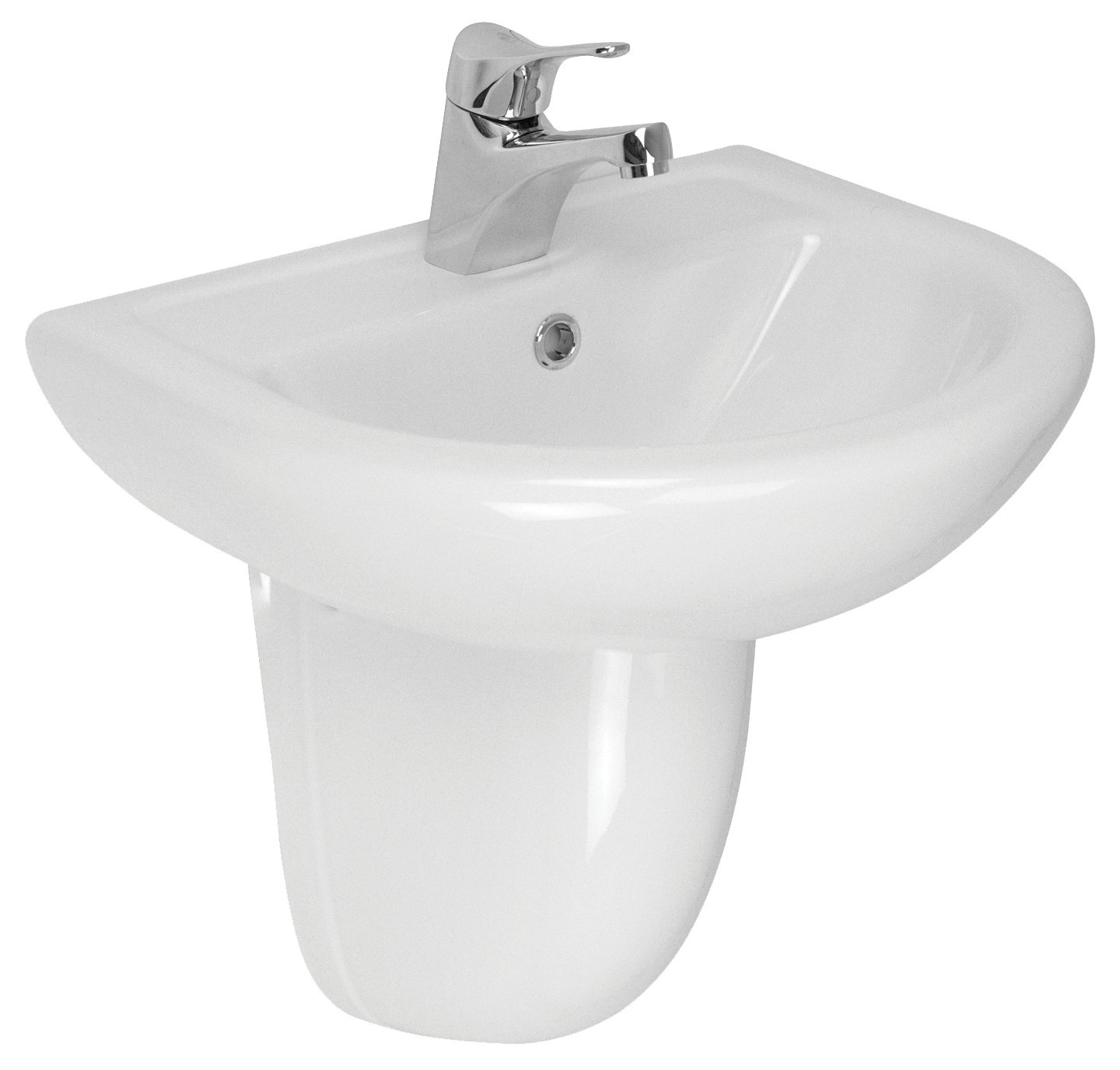 Olsen Spa  Compact OLKGKO05LVB01+OLKGLI02AYK00 - Nástěnné umyvadlo COMPACT 60