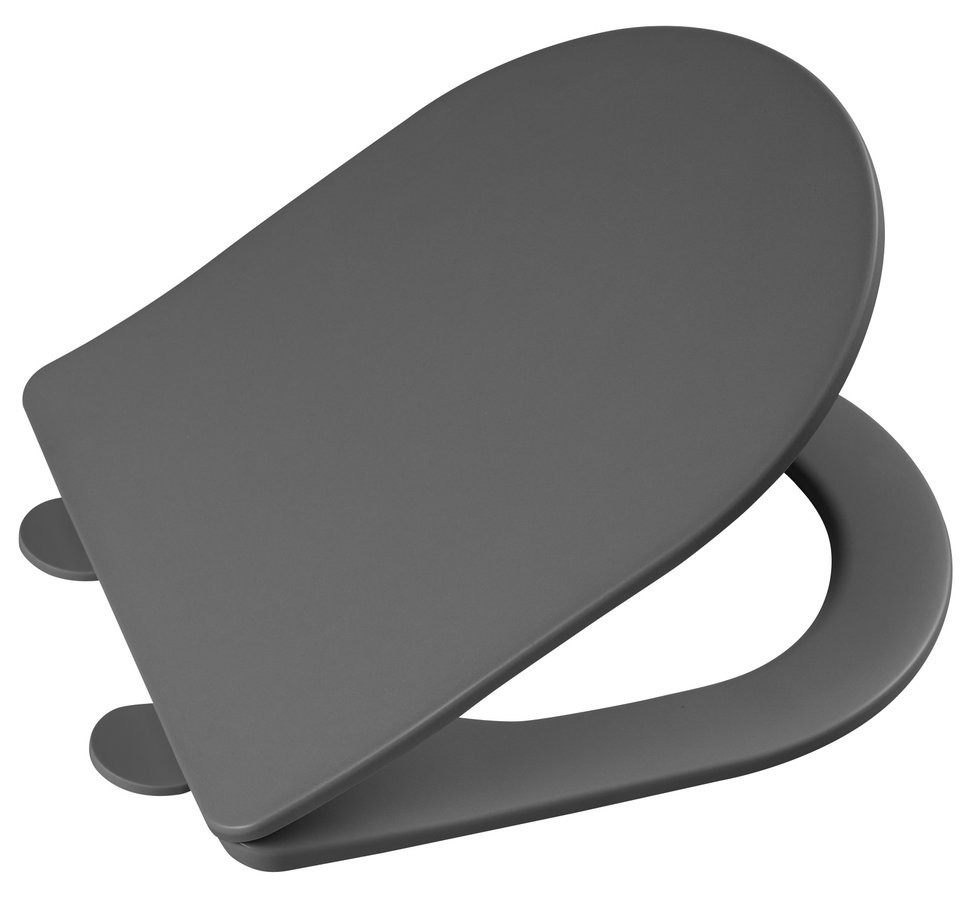 Sapho PACO WC sedátko, SLIM, Soft Close, Easy Take, šedá mat