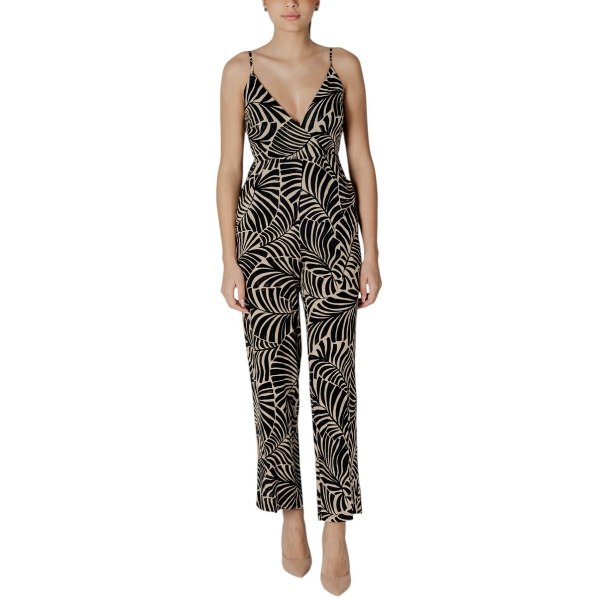 Only  Onlnova Life Vis Emza Jumpsuit Aop 15343000  Černá