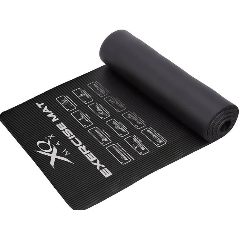 PROGARDEN Fitness podložka na jógu 183 x 58 cm černá KO-8EF000050