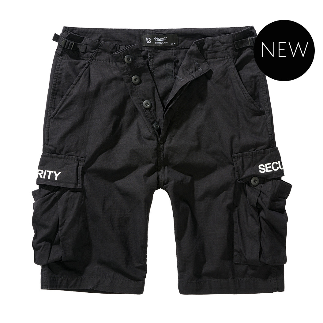 Kraťasy Brandit BDU Ripstop Security - černé, M