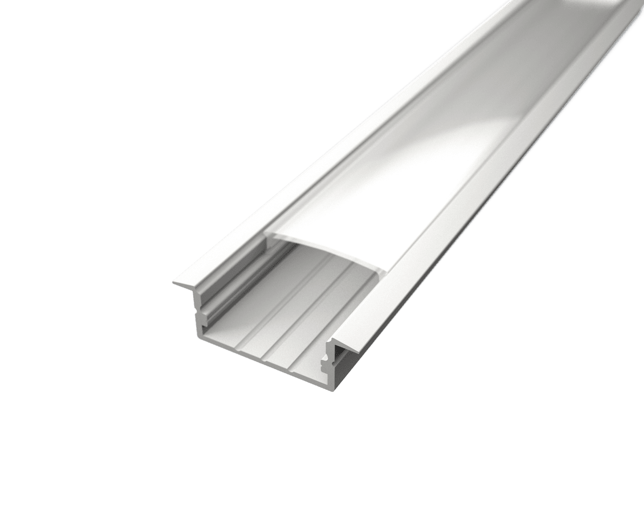 LED Solution Vestavný profil pro LED pásky V4 bílý Vyberte variantu a délku: Profil bez difuzoru 1m LP303W-1M