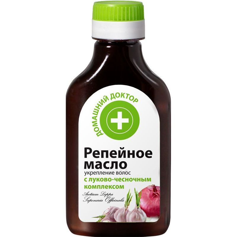 HealthNA Lopuchový olej na vlasy, posilující s cibulí a česnekem - 100ml - Domácí doktor