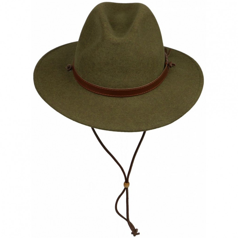 Klobouk vlněný Scippis Warren - olivový, S