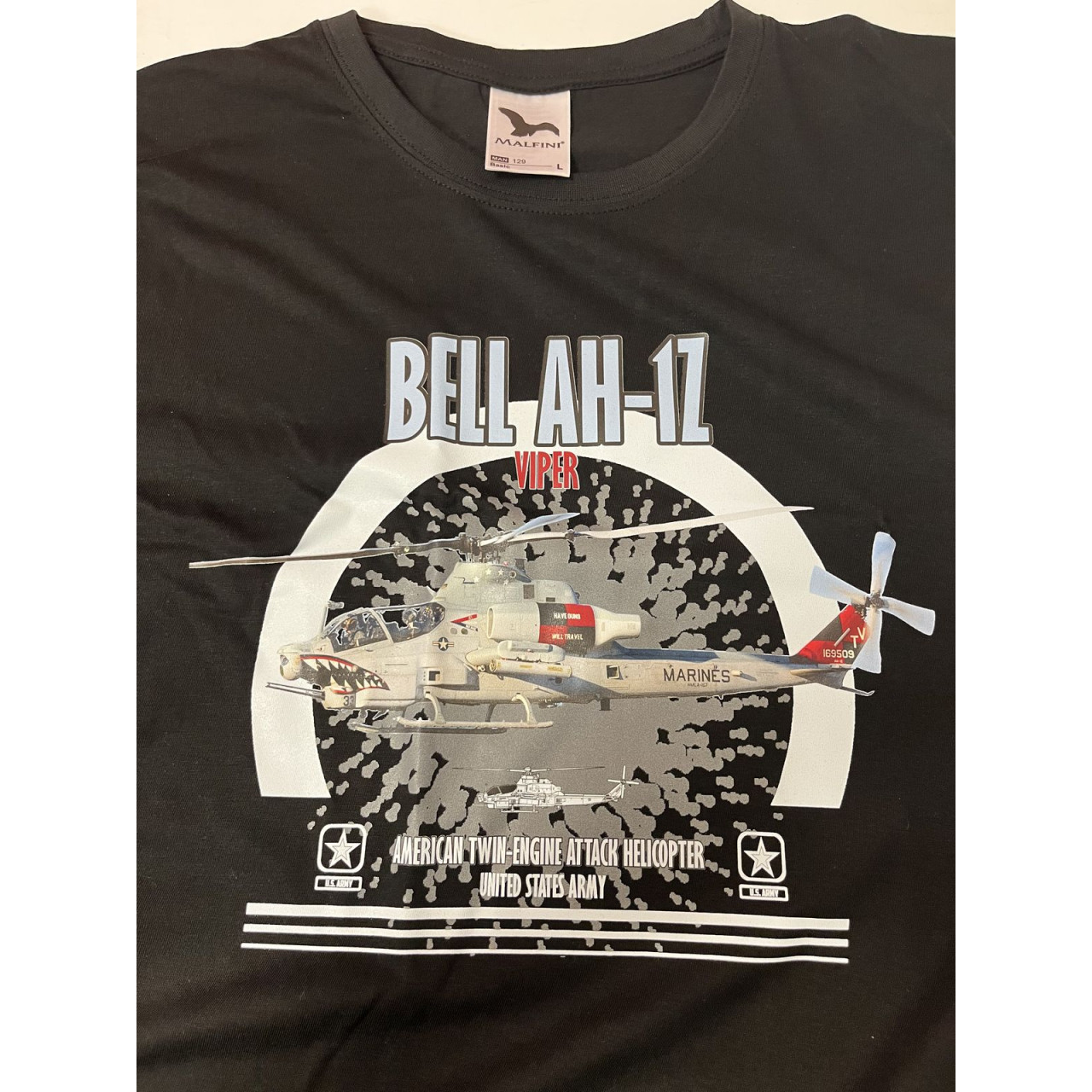 Triko Striker Vrtulník Bell AH-1Z Viper - černé, M