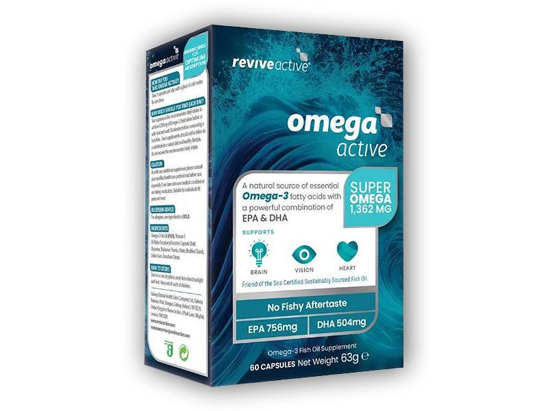 Reviveactive Omega 3 Active 60 kapslí (756mg EPA 504mg DHA)