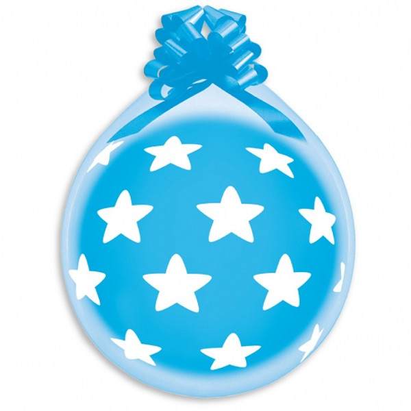 Balónek pro balení dárků Hvězdy velké 45 cm 1ks