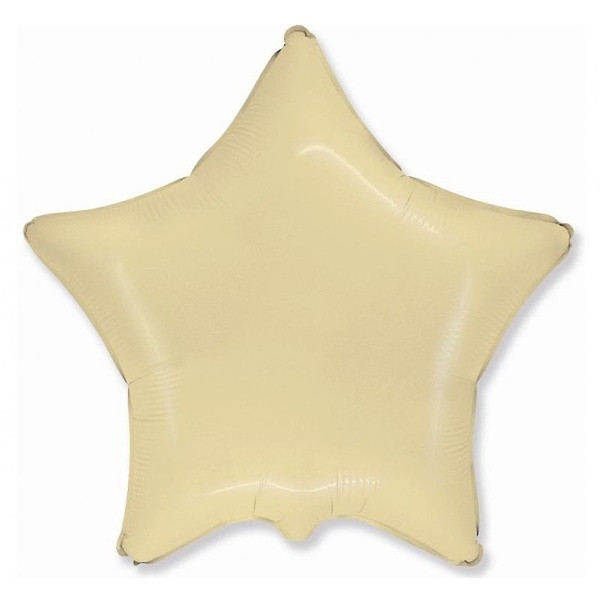 Balónek fóliový Hvězda krémová 46 cm