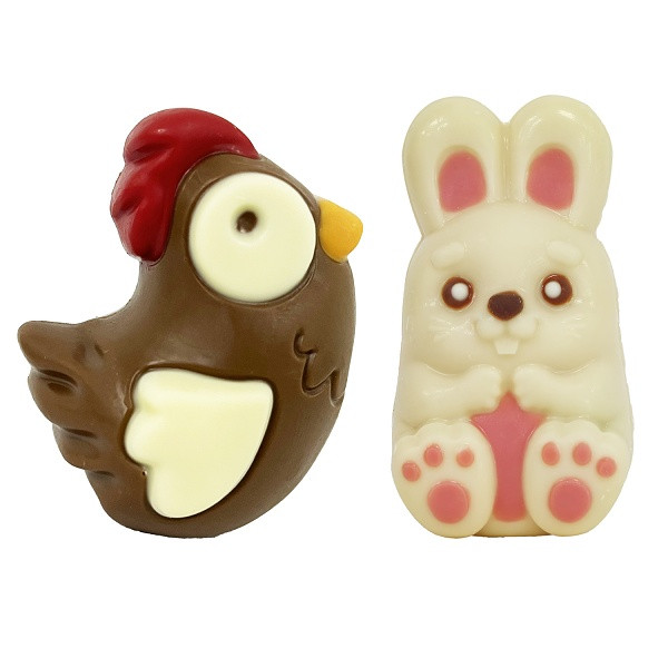 Čokoláda ve tvaru zajíčka /kuřátka 55 g