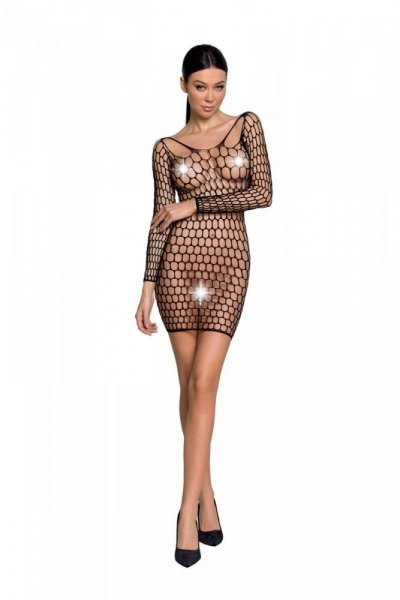 BS093 Bodystocking Czarny