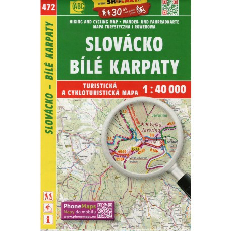 SHOCart 472 Slovácko, Bílé Karpaty 1:40 000 turistická mapa
