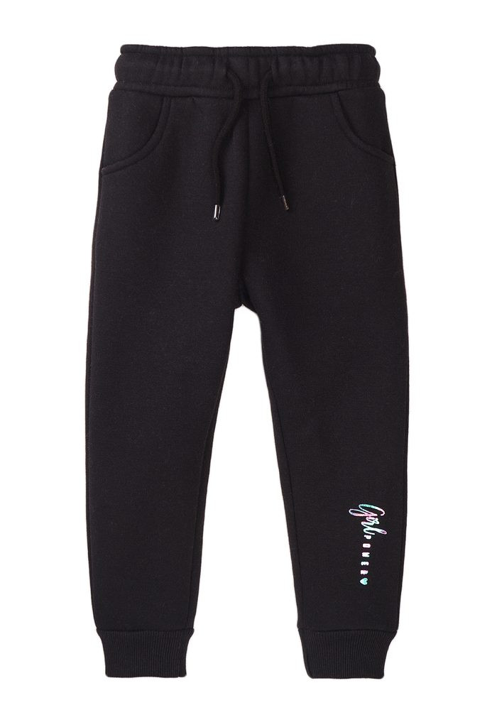 Tepláky dívčí, Minoti, 8GFJOG 1, černá - 116/122 | 6/7let