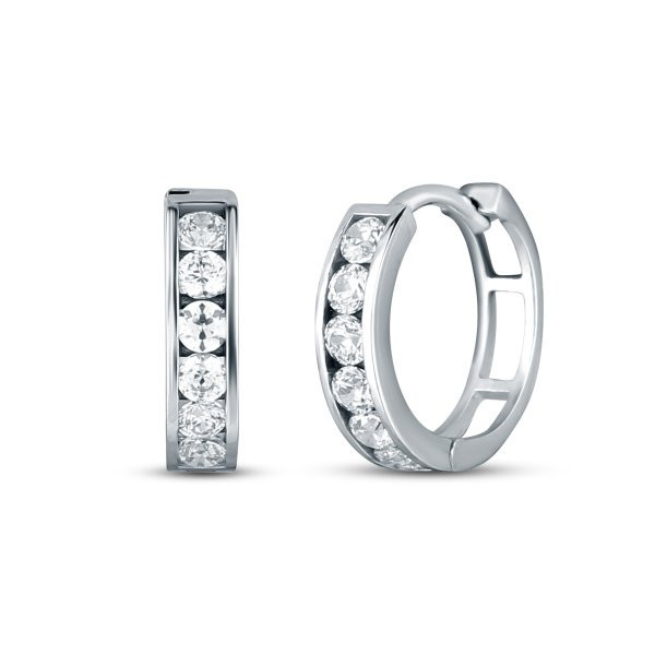 Náušnice se syntetickými kameny 336-087-000949 1.30g