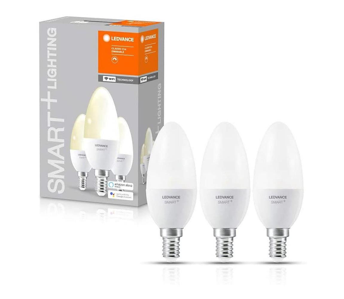Ledvance SADA 3x LED Stmívatelná žárovka SMART+ E14/5W/230V 2700K - Ledvance