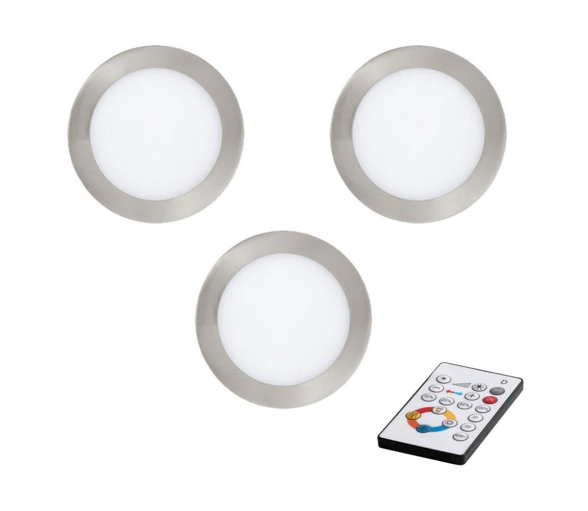 Eglo Eglo 78661 - SADA 3x LED Stmívatelné podhledové svítidlo TINUS LED/6W/230V + DO