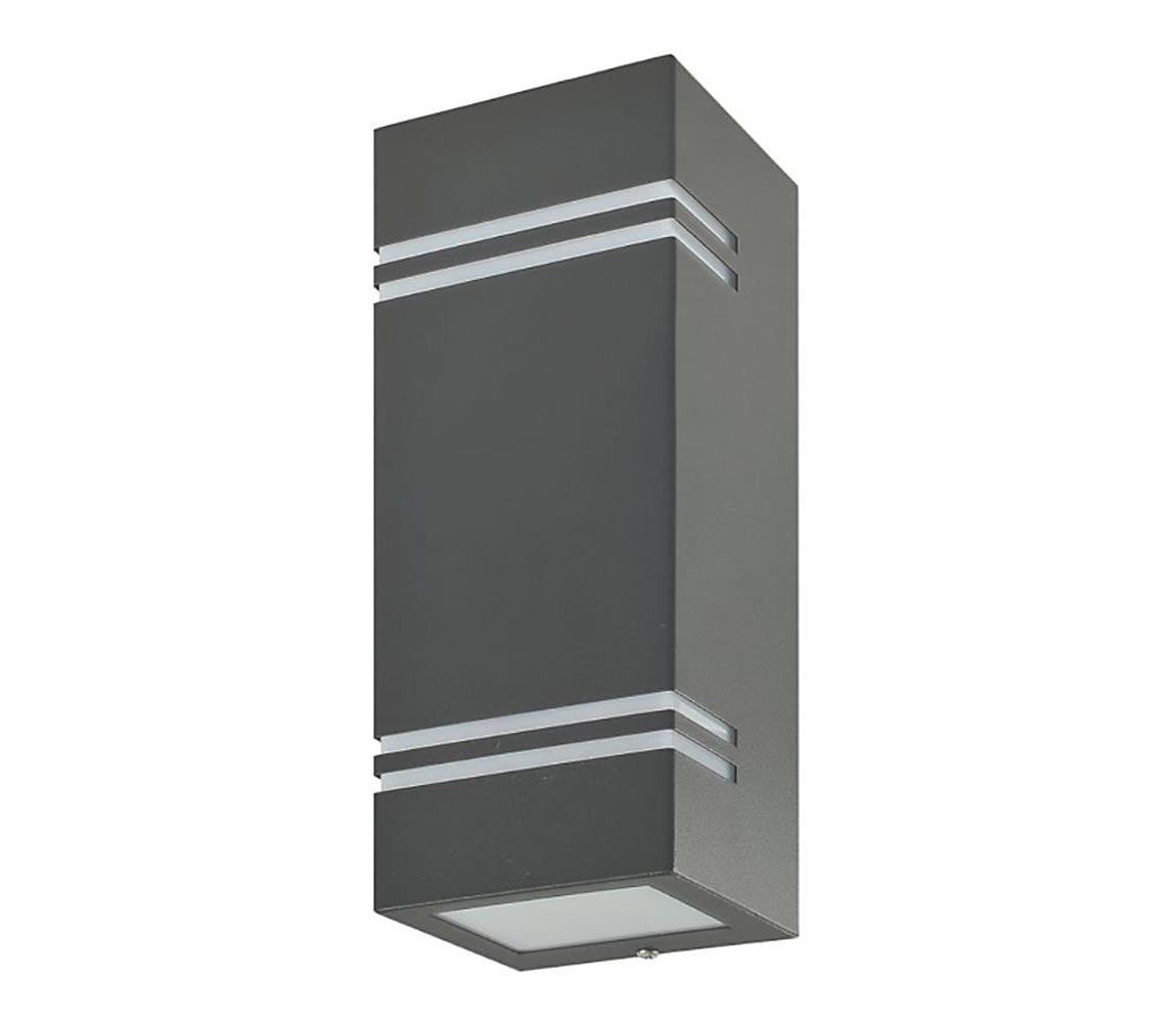 Venkovní nástěnné svítidlo QUAZAR7 2xGU10/11W/230V IP44 šedá