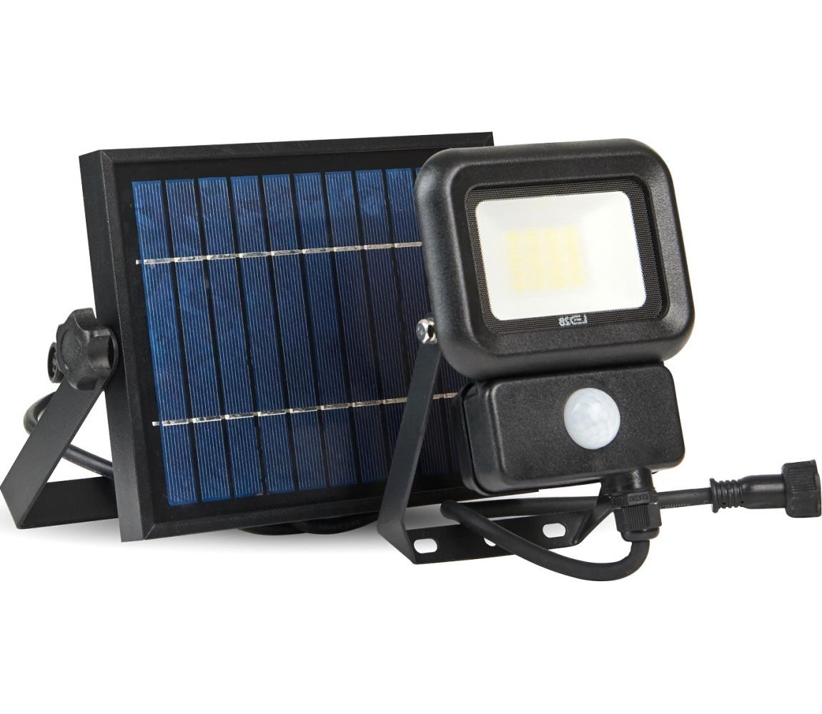 LED Venkovní solární reflektor se senzorem LED/10W/3,7V 6500K IP65