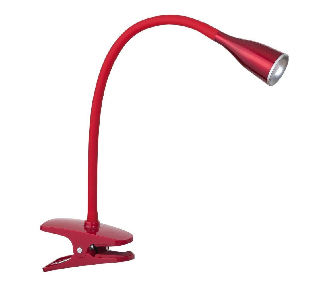 Rabalux Rabalux 4198 - LED Stolní lampa s klipem JEFF 1xLED/4,5W/230V červená