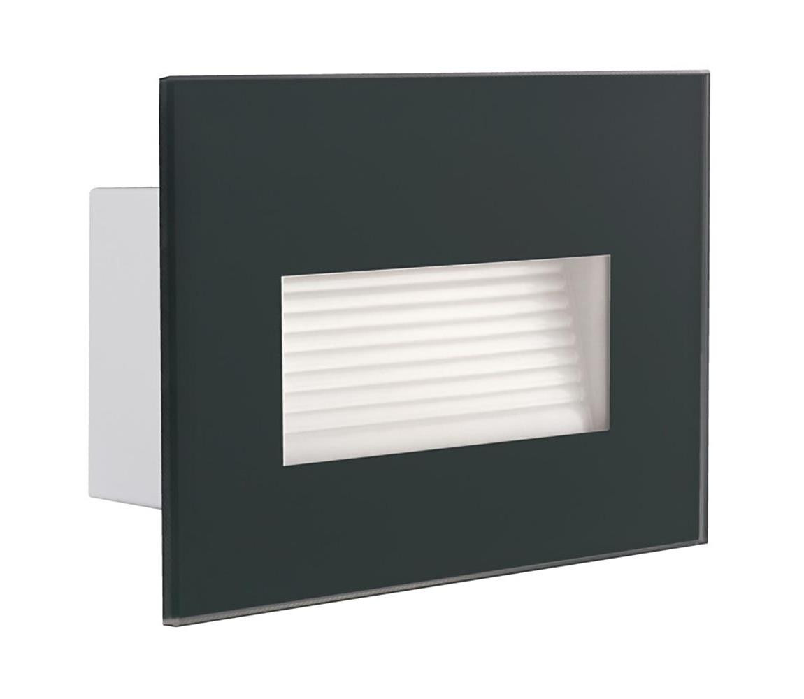 33695 - LED Vestavné svítidlo GLASI LED/3W/230V 4000K IP44 antracit