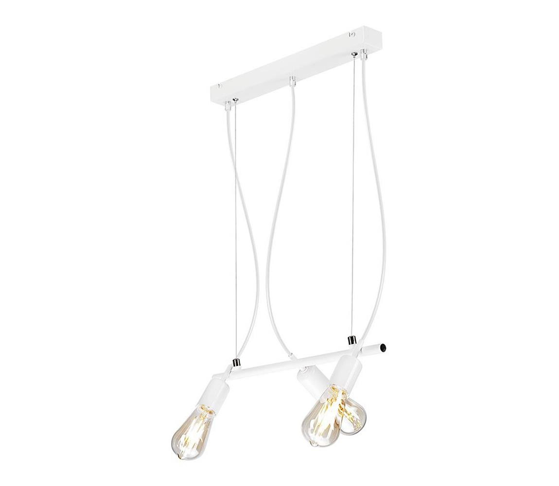 Lustr na lanku TARO 3xE27/60W/230V bílá