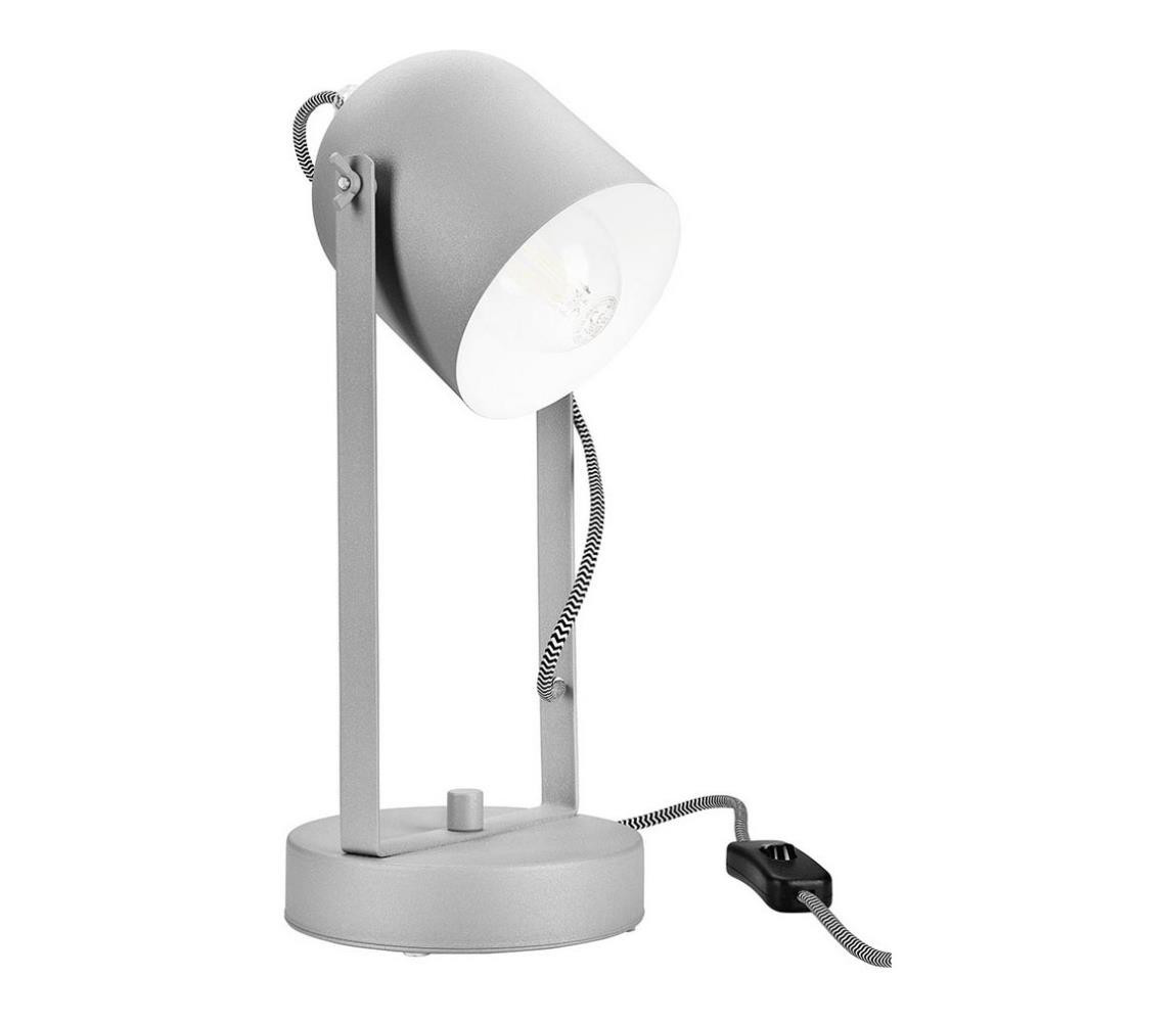 Stolní lampa SURI 1xE27/60W/230V šedá