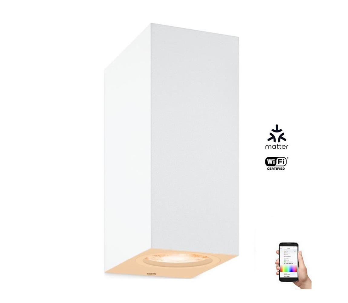 WiZ WiZ - LED RGBW Stmívatelné nástěnné svítidlo UP&DOWN 2xGU10/4,7W/230V bílá Wi-Fi