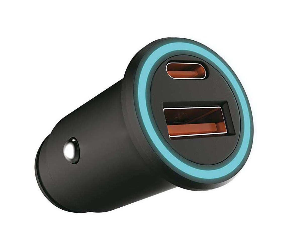 Nabíječka do auta Power Delivery 20W 12-24V/3A USB/C černá