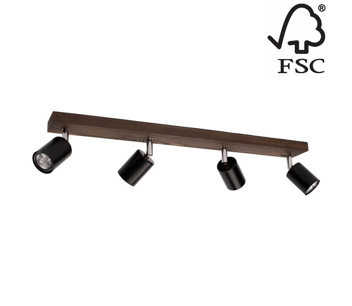 DO2911456 - Stropní bodové svítidlo MANARA 4xGU10/5W/230V borovice