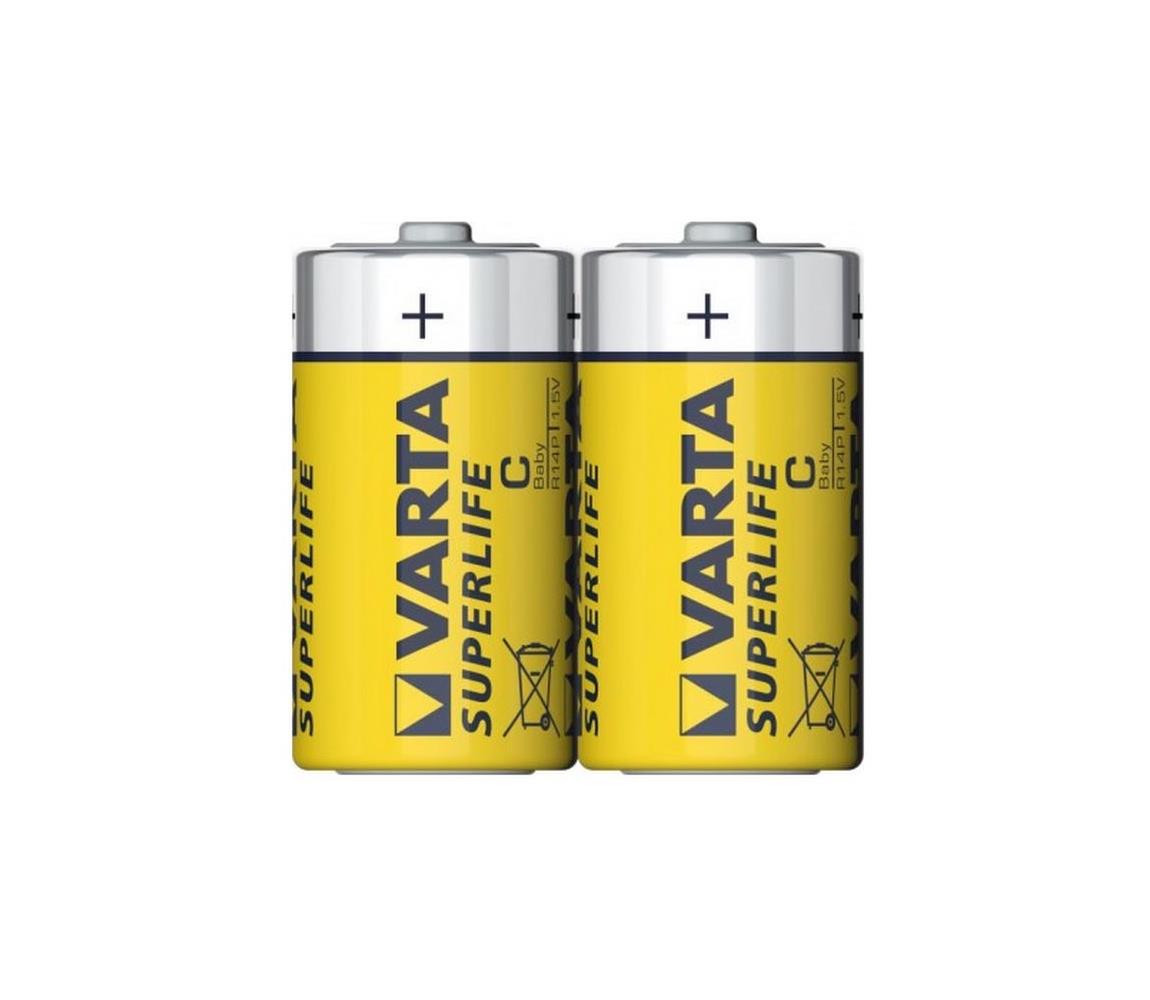 VARTA Varta 2014 - 2 ks Zinkouhlíková baterie SUPERLIFE C 1,5V