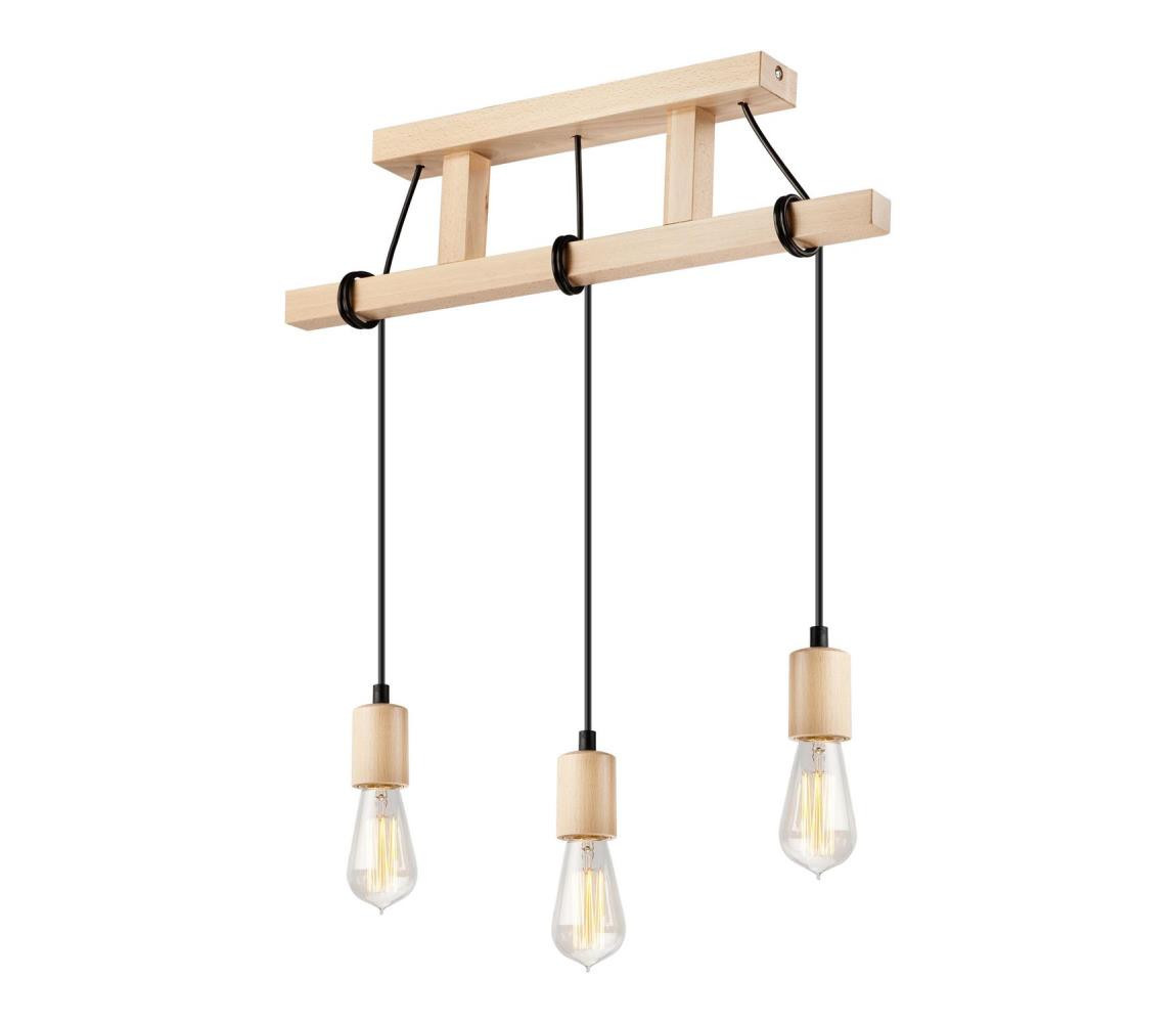 Lustr na lanku LEON 3xE27/60W/230V - FSC certifikováno